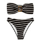 Women Ribbed Bikini Colorblock Cutout Swimsuit Sporty Swimwear Two Piece For Female Summer Beach Wear Swimming купальник