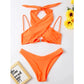 Cross Bandage Bikini with Cutouts