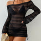 Sexy Bathing Suit Womens' Long Sleeved Sunsuit Beach Bikini Cover Ups Swimming Wear Summer Hollow Beach Sexy Swimwears 수영복