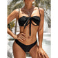 Cross Bandage Bikini with Cutouts